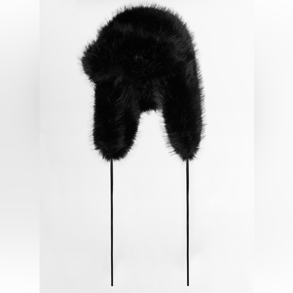 ZARA FAUX FUR AVIATOR HAT